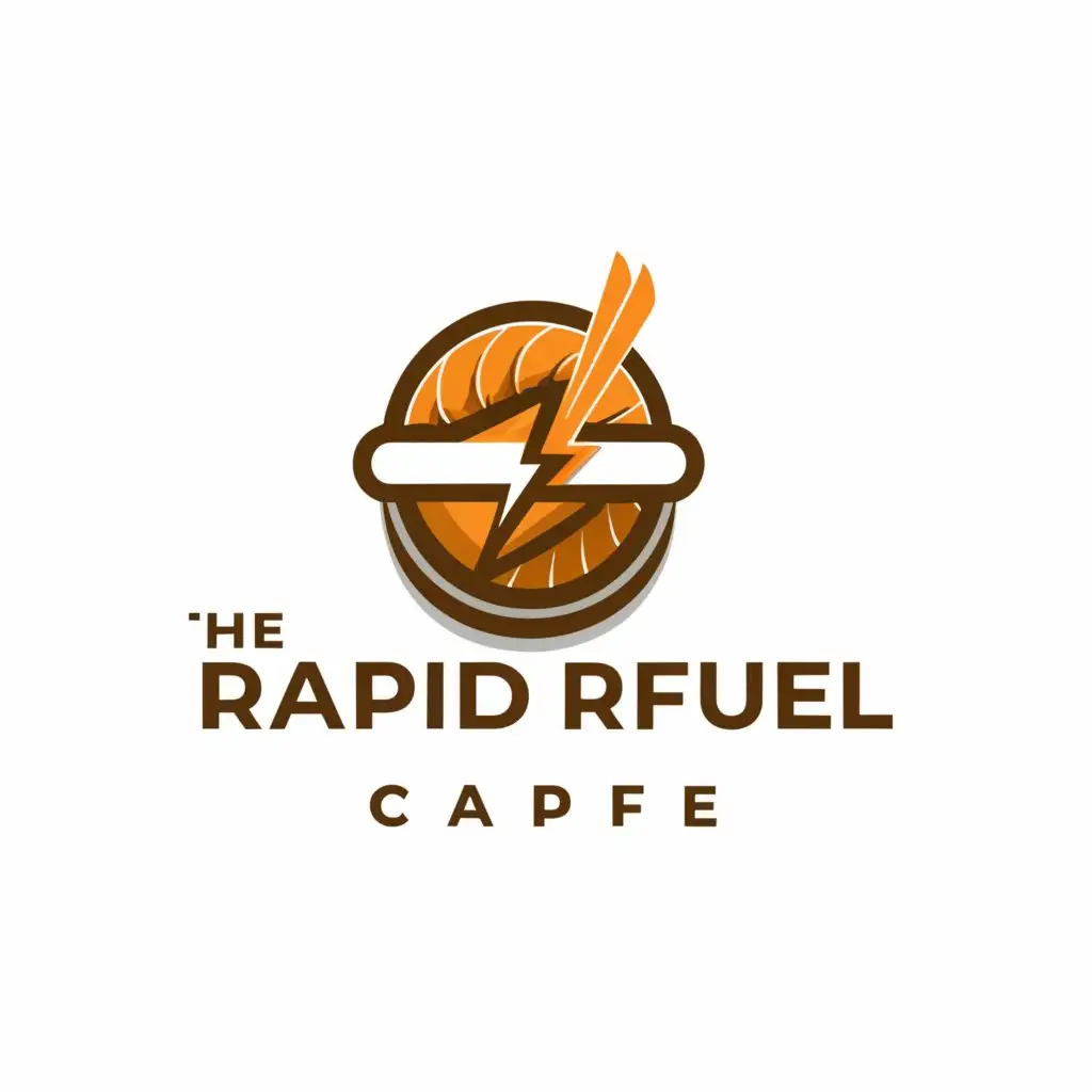 a logo design,with the text 'The Rapid Refuel', main symbol:Something invloving food (sandwiches, sushi, or similar) with a theme of speed or efficiency make it look premium,Minimalistic,be used in Restaurant industry,clear background