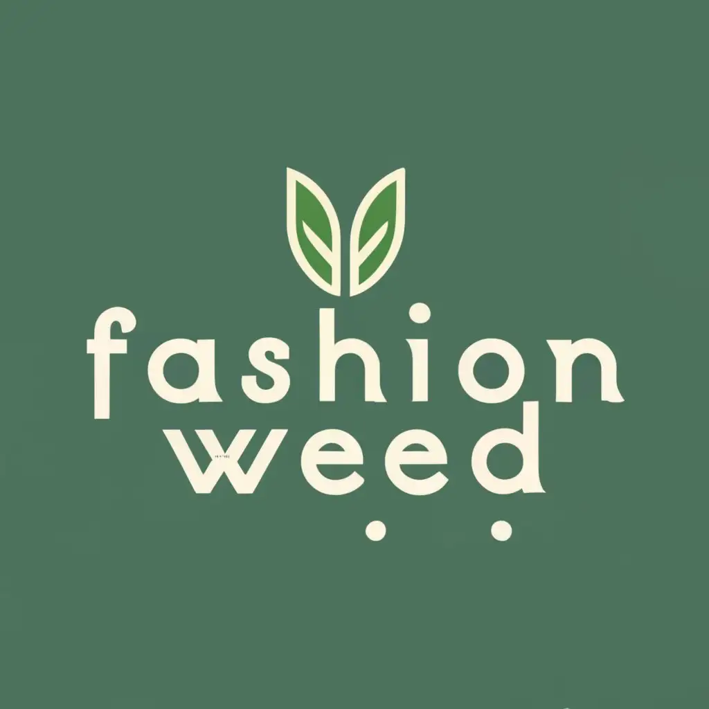 logo, plant geometric, with the text "Fashion Weed", typography, be used in Retail industry