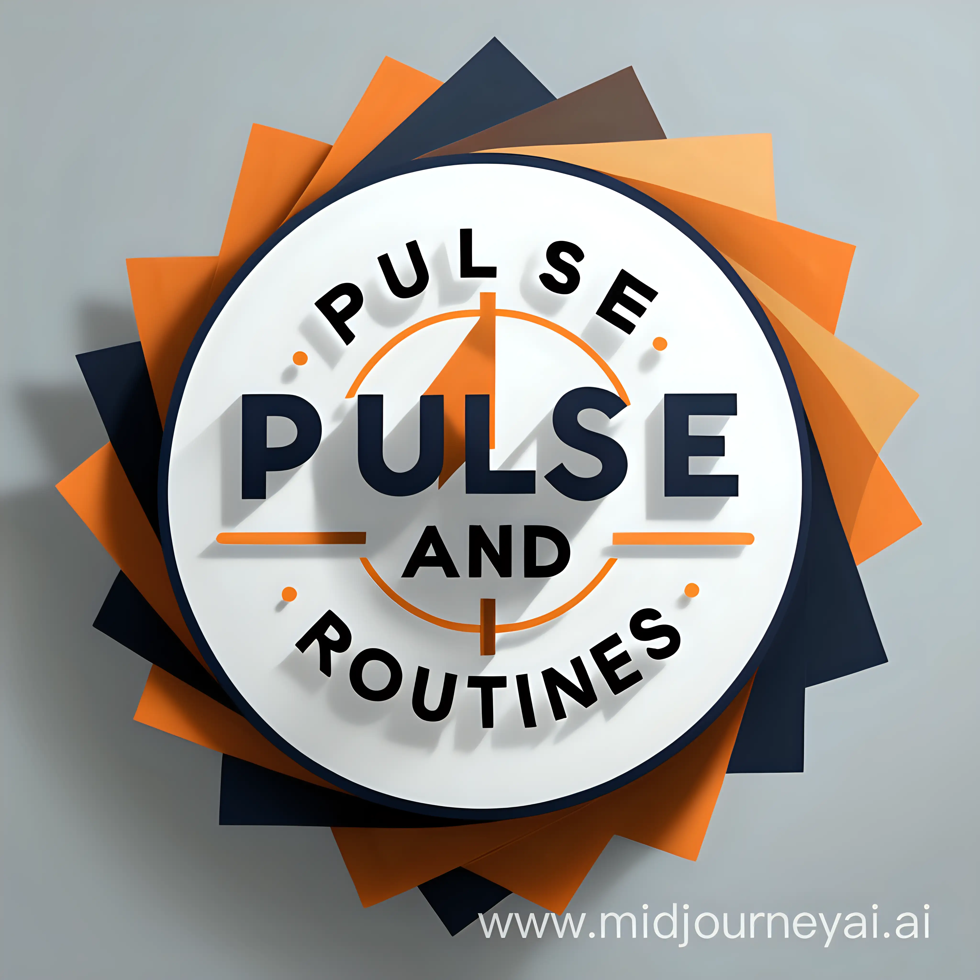Vibrant Pulse and Routines Logo Design