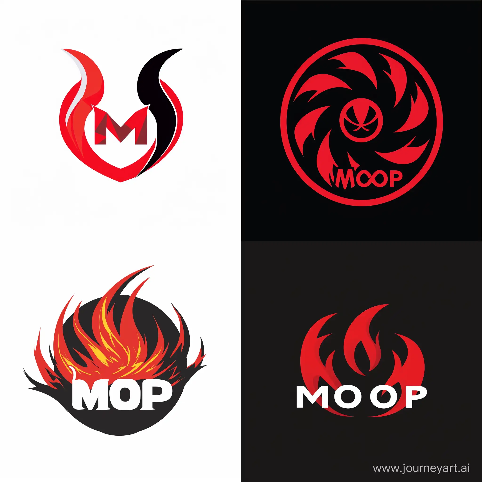 Логотип компании противопожарных систем "Мопс"