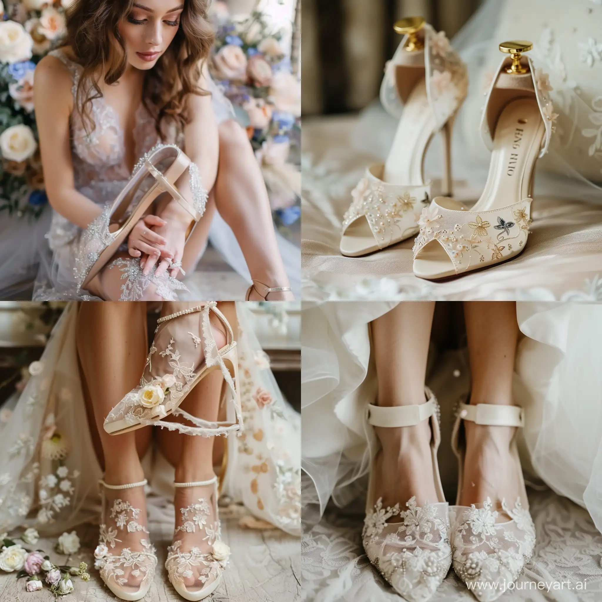 A dreamy bride shoes