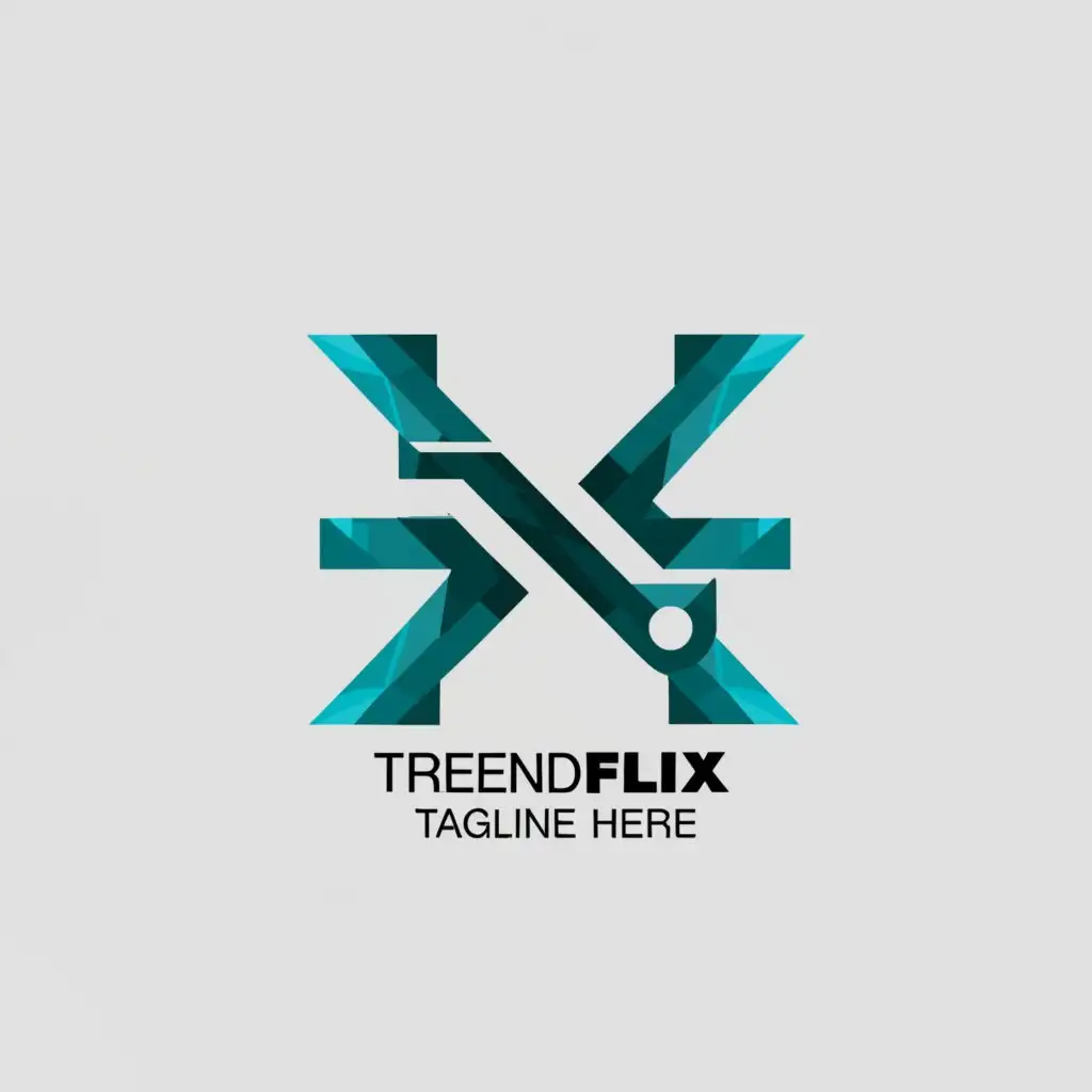 a logo design,with the text "TrendFlix", main symbol:TrendFlix,Moderate,clear background