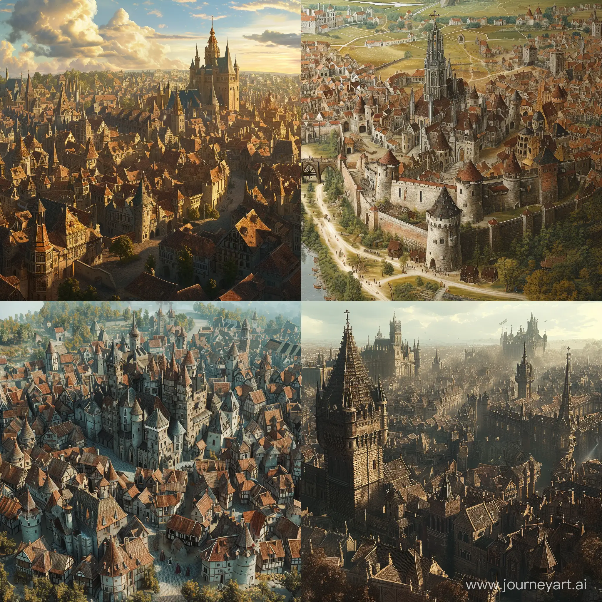 Medieval-Cityscape-with-Towering-Structures