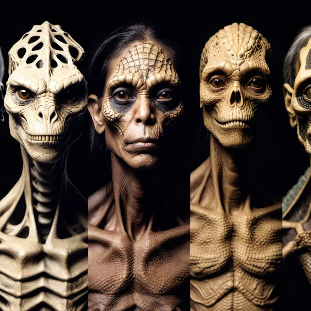 the evolution of the human race from reptilian to human