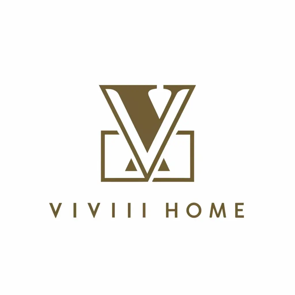 a logo design,with the text "VIVIIIHOME", main symbol:ROMAN NUMERAL VI VIII,Minimalistic,be used in Home Family industry,clear background