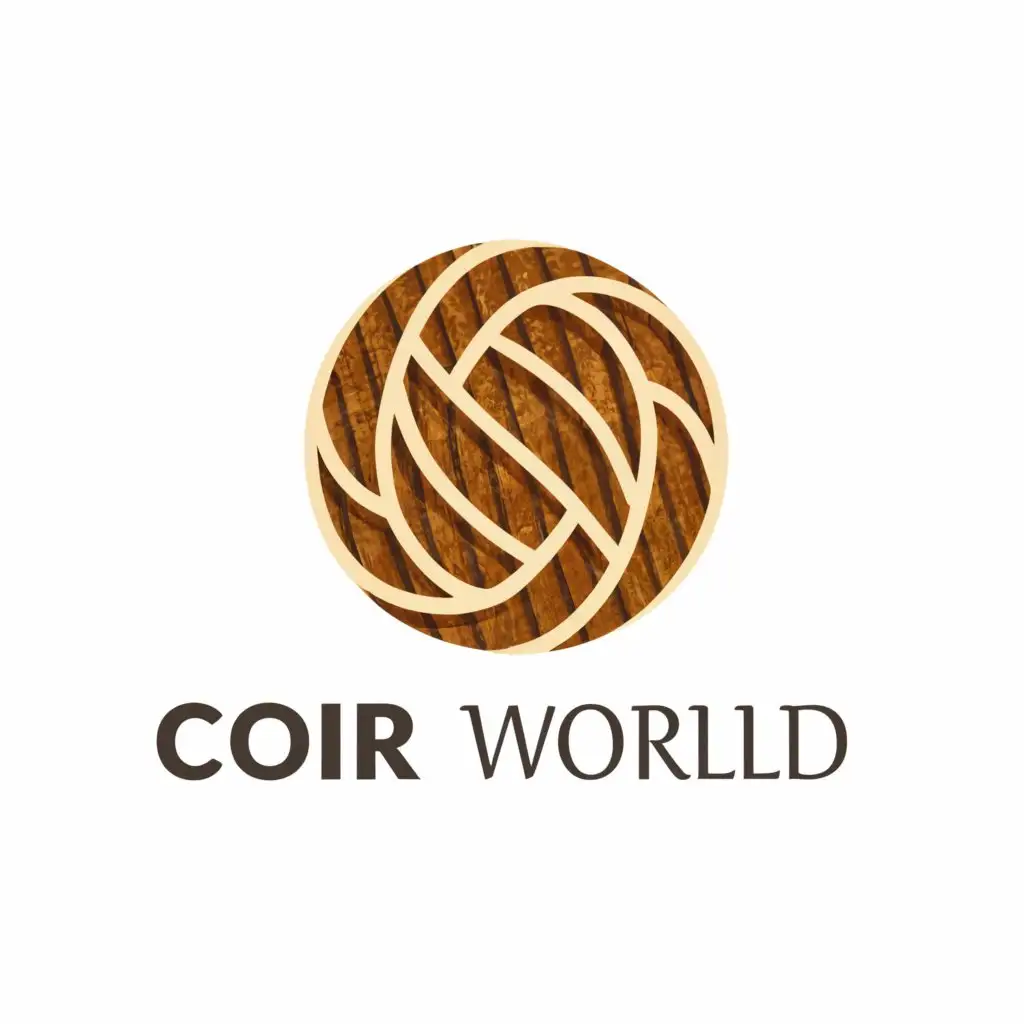 a logo design,with the text "Coir World", main symbol:C W,Moderate,be used in Retail industry,clear background
