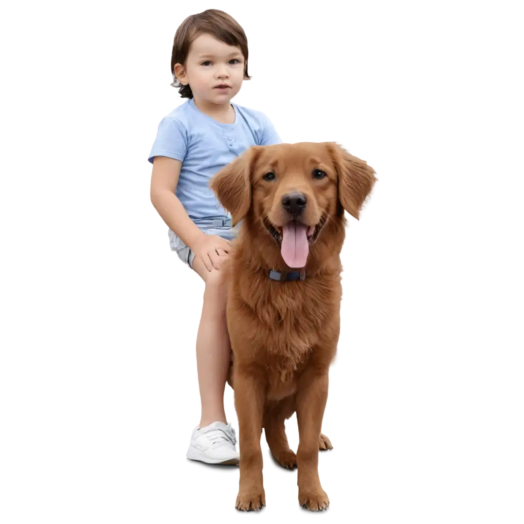 Vibrant-PNG-Image-Enchanting-Encounter-Between-a-Dog-and-Kid