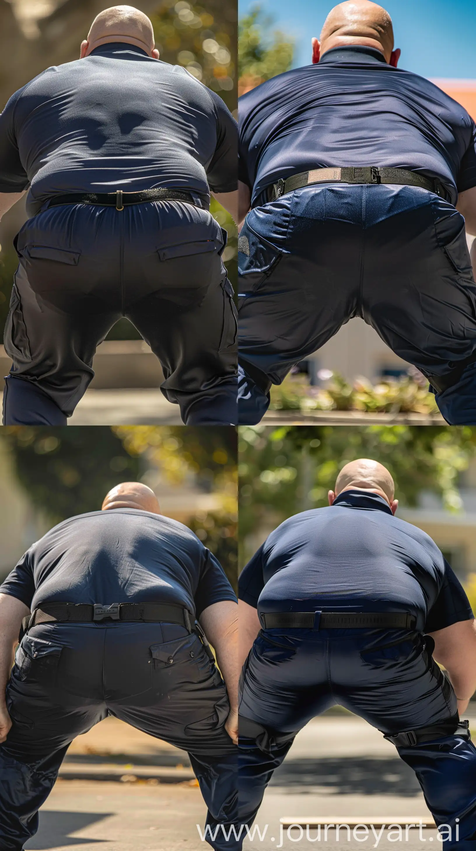 Elderly-Man-Exercising-Outdoors-in-Navy-Silk-Sportswear