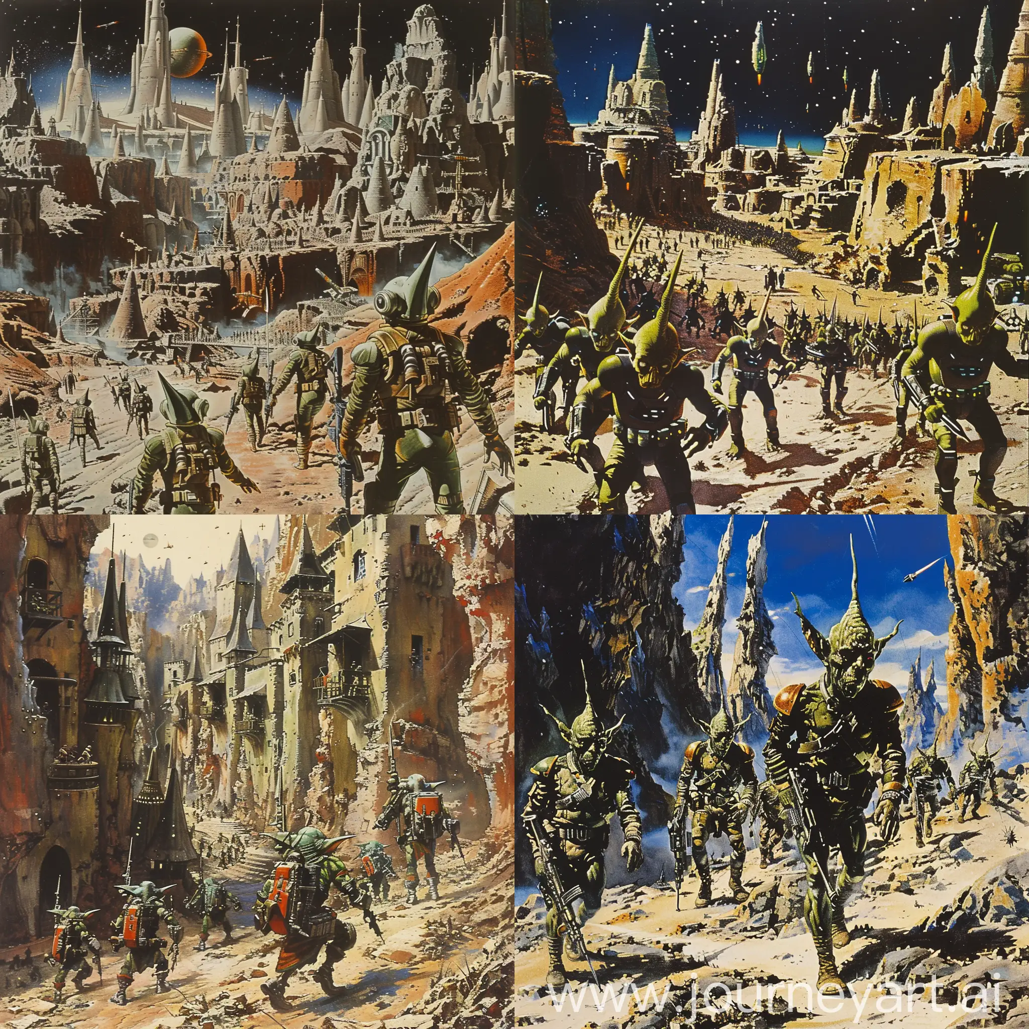 Futuristic-Armed-Invasion-Soldiers-Destroying-Villages-on-a-Green-Alien-Planet