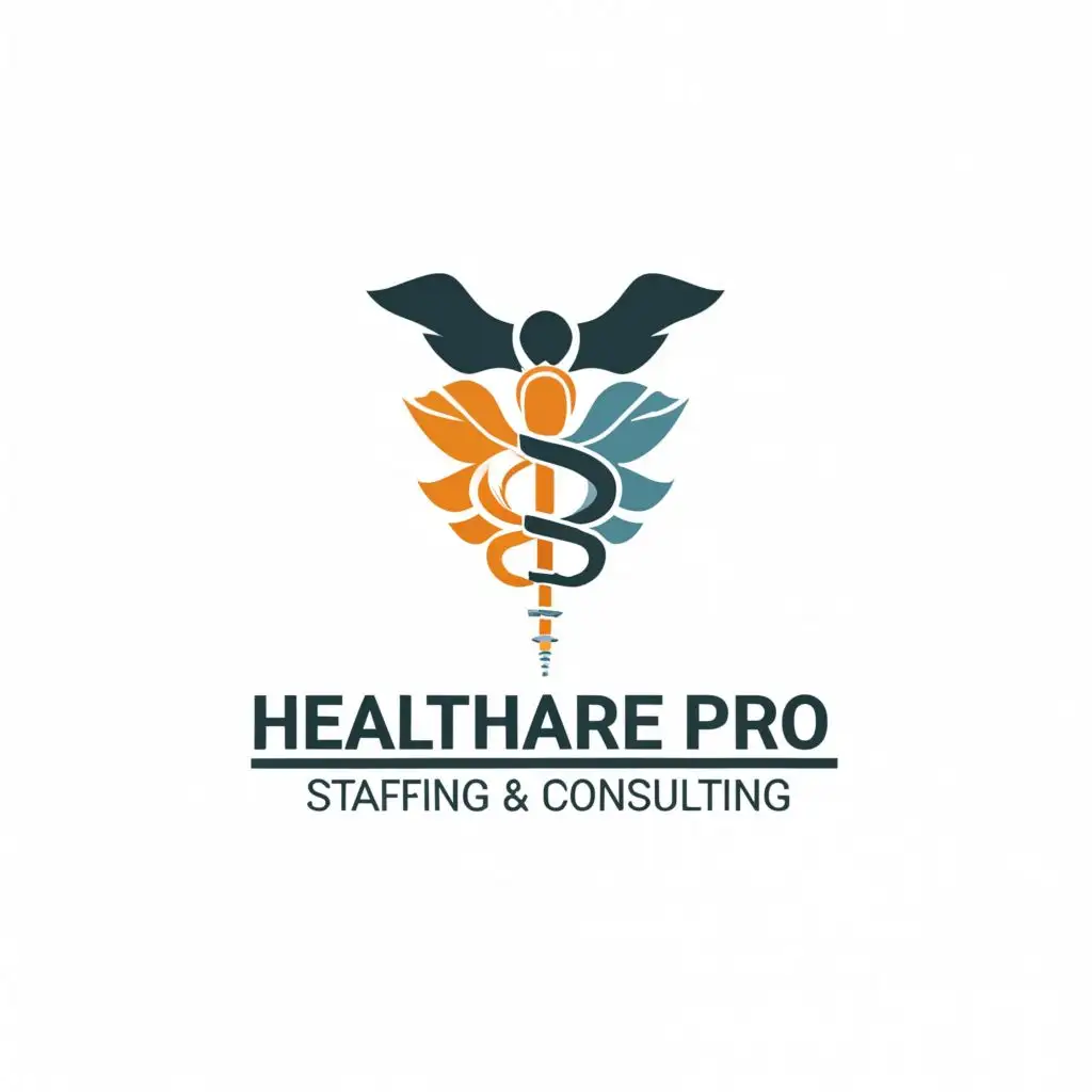 a logo design,with the text "HealthCare pro staffing & consulting", main symbol:healthcare,Minimalistic,clear background