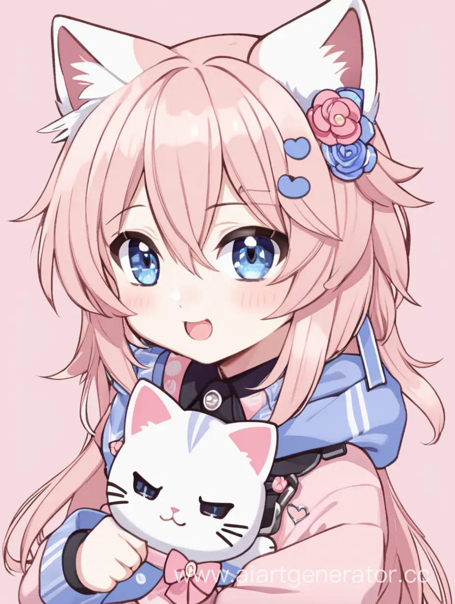 Adorable-NekoTan-Femboy-with-Cute-Kitten-in-Kawaii-Anime-Style