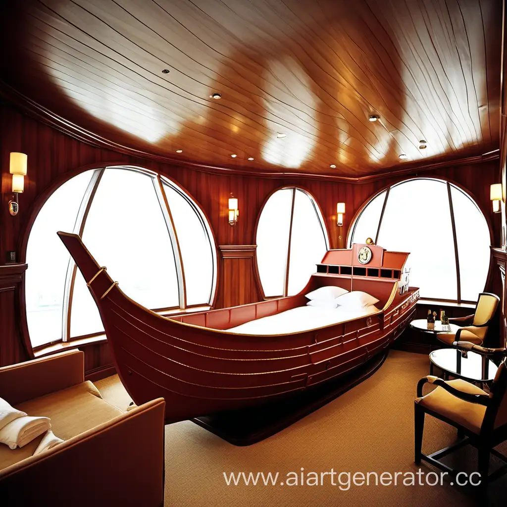 NauticalThemed-Hotel-Room-with-ShipShaped-Bed