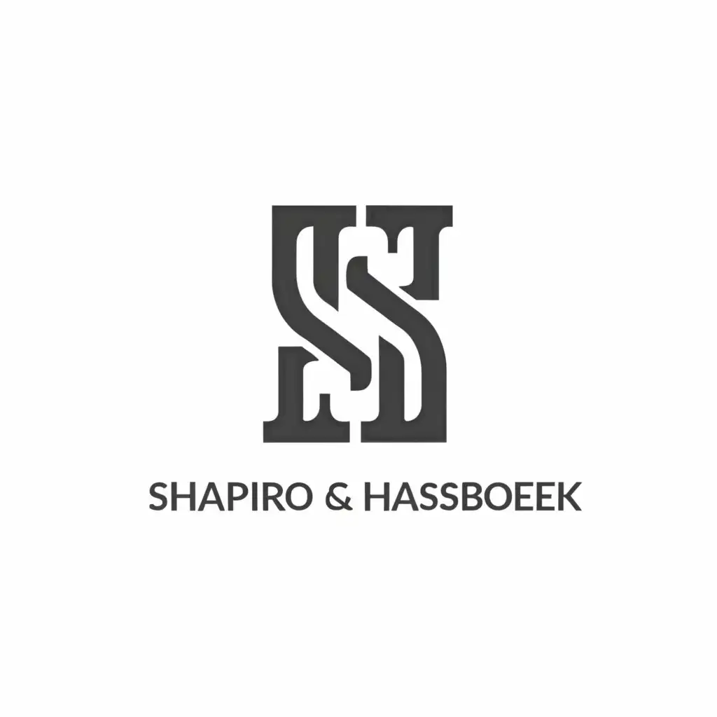 a logo design,with the text "Shapiro & Haasbroek", main symbol:SH,Moderate,be used in Legal industry,clear background