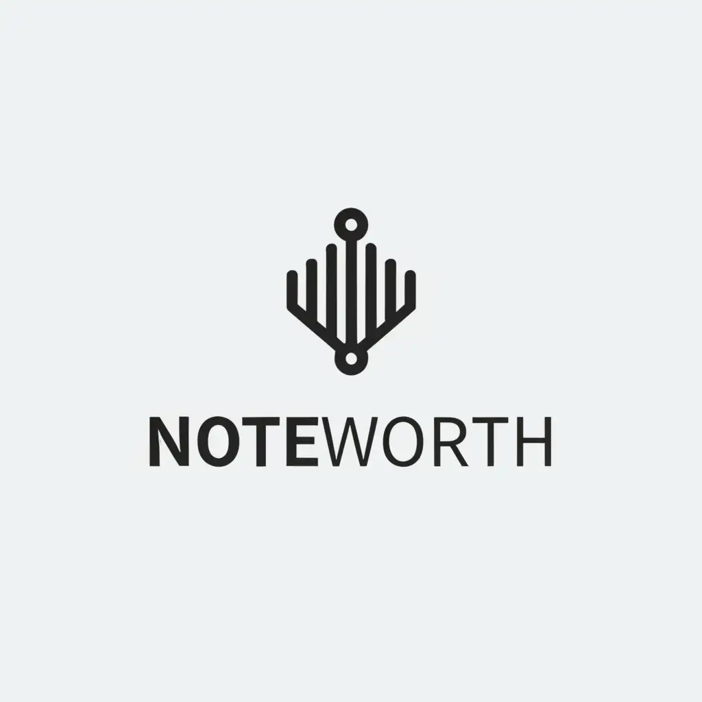 a logo design,with the text "Noteworth", main symbol:Technology,Minimalistic,be used in Technology industry,clear background