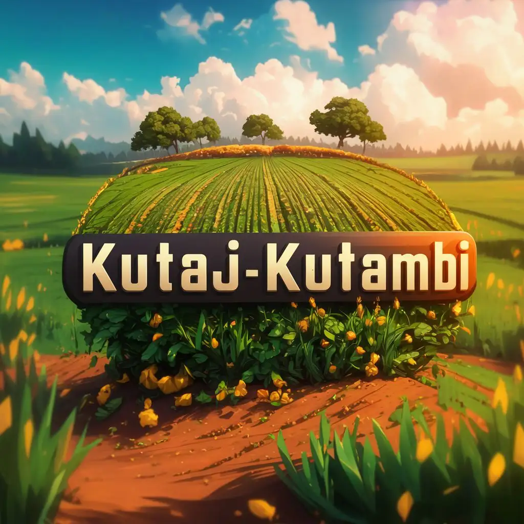 logo, AI Agriculture 3D design, with the text "Kutajkutambi", typography, be used in Technology industry
