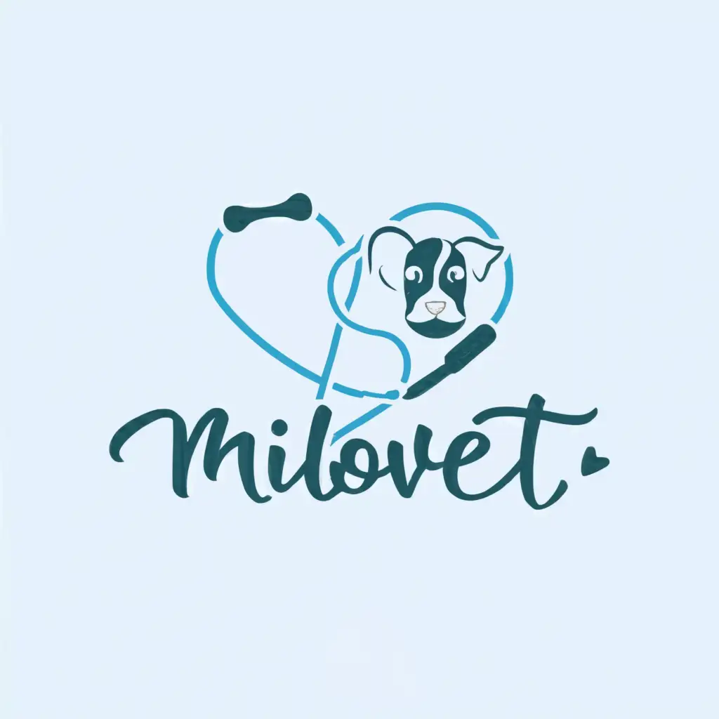 a logo design,with the text "Milovet", main symbol:veterinary clinic,Moderate,be used in Animals Pets industry,clear background