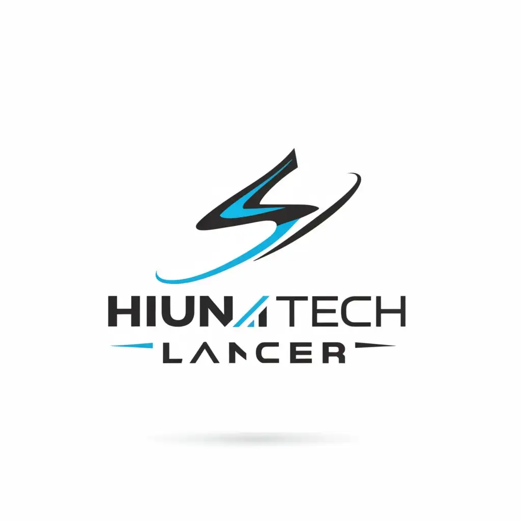 a logo design,with the text "Hunza Tech Lancer", main symbol:Something relate to Tech and Must have Lancer,Minimalistic,be used in Technology industry,clear background