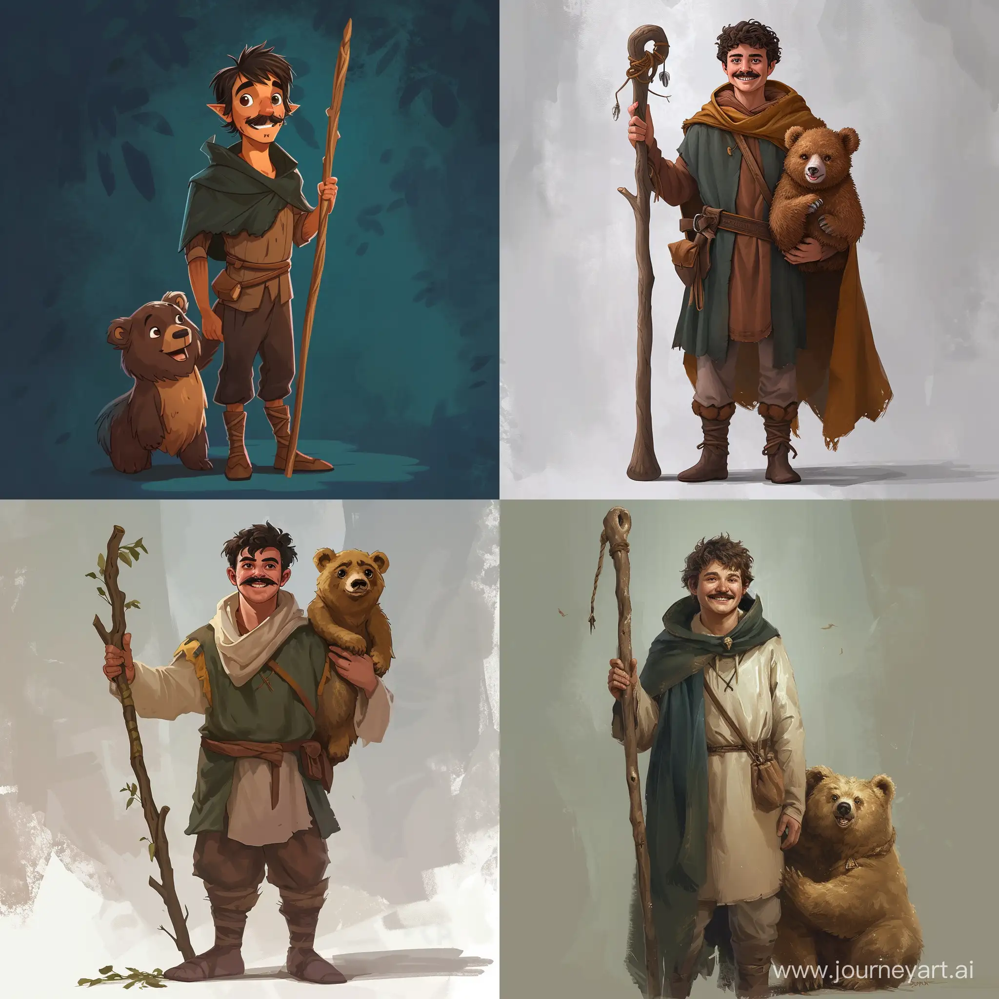 Illustrative-Druid-Smiling-Kindly-with-Spirit-Magic-Bear-Staff