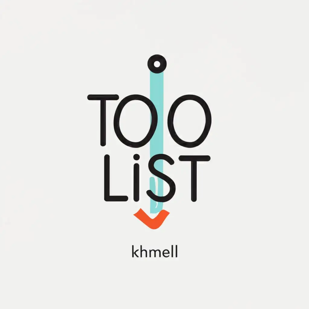 a logo design,with the text "To Do List", main symbol:by Khmell,Moderate,clear background