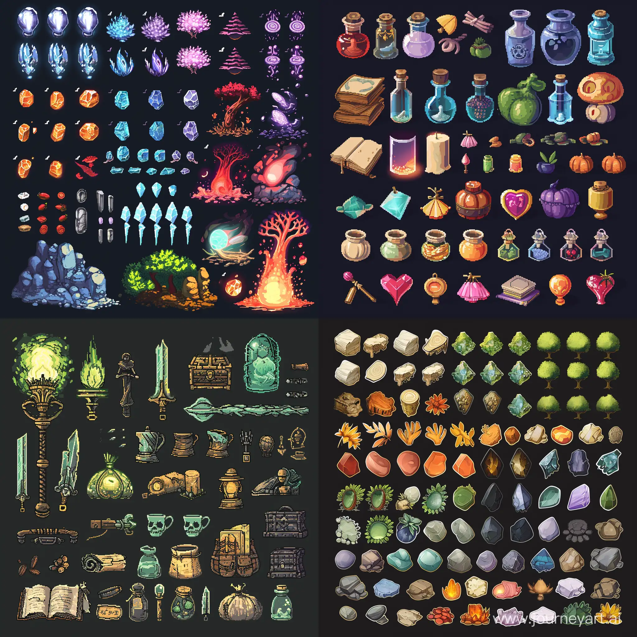 Vibrant-Item-Spritesheet-with-Dynamic-Effects