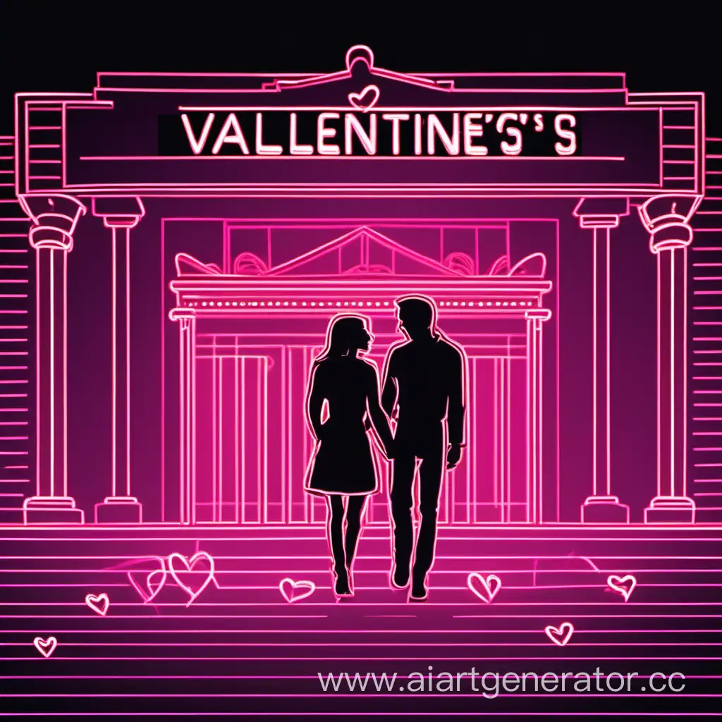 Romantic-Neon-Couple-at-Theater-on-Valentines-Day