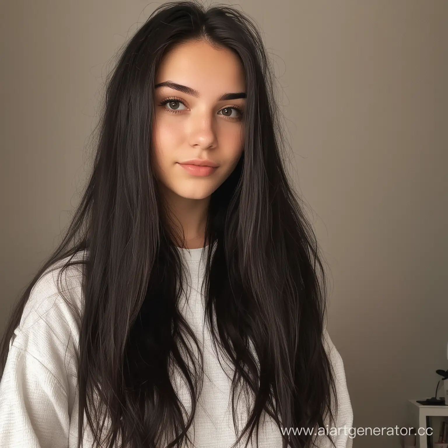 DarkHaired-20YearOld-Woman-with-Timeless-Beauty