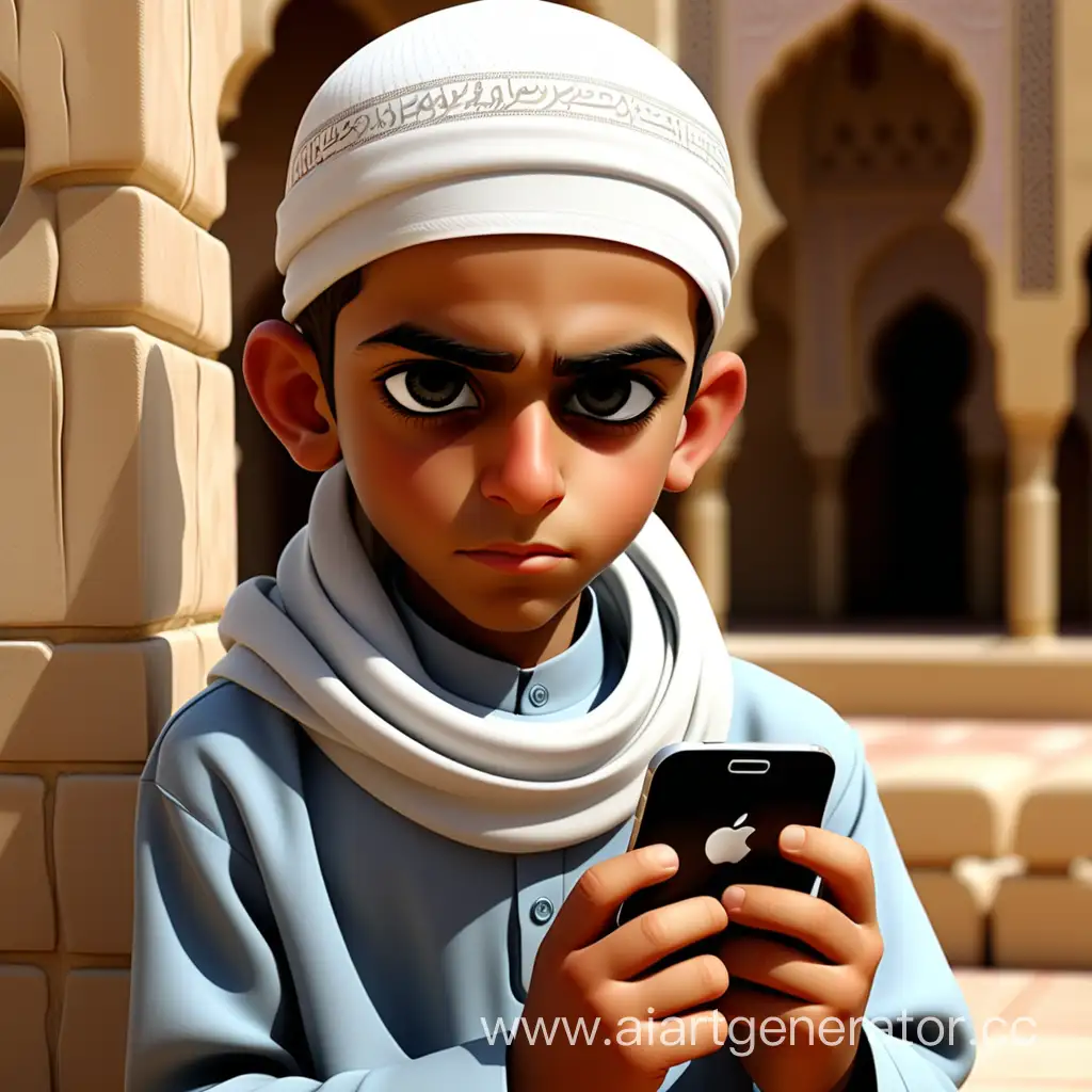 Sophisticated-Electronic-Devices-Captivate-Muslim-Boys