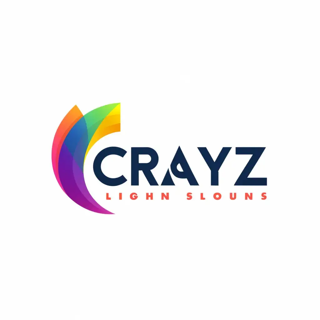 LOGO-Design-for-Crayz-Lighting-Solutions-Vibrant-Palette-and-Bold-Typography-with-a-Playful-and-Energetic-Theme