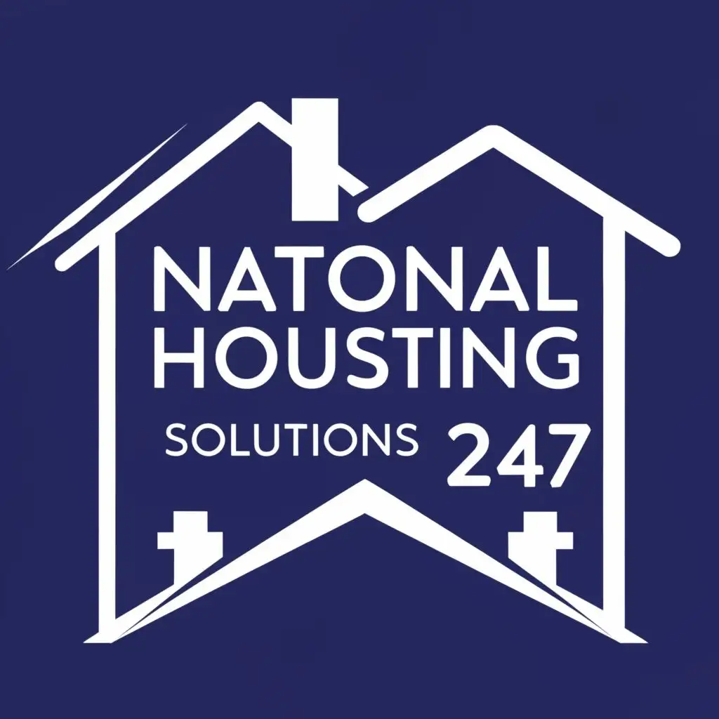 logo, United Kingdom, Housing, with the text "National Housing Solutions 247", typography, be used in Real Estate industry