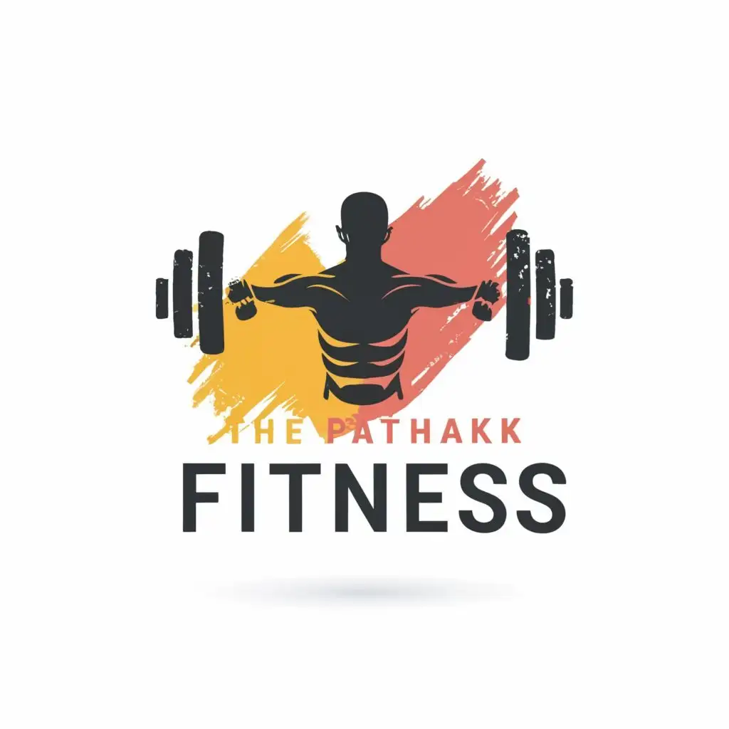 logo, fitness, with the text "the pathak fitness", typography, be used in Sports Fitness industry