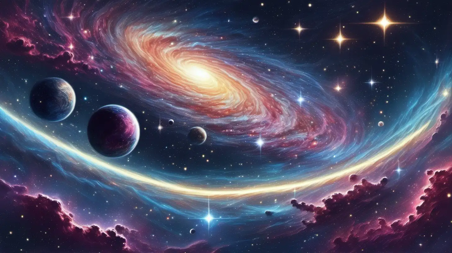 Mesmerizing Galaxy Art Celestial Wonders in Vivid Colors