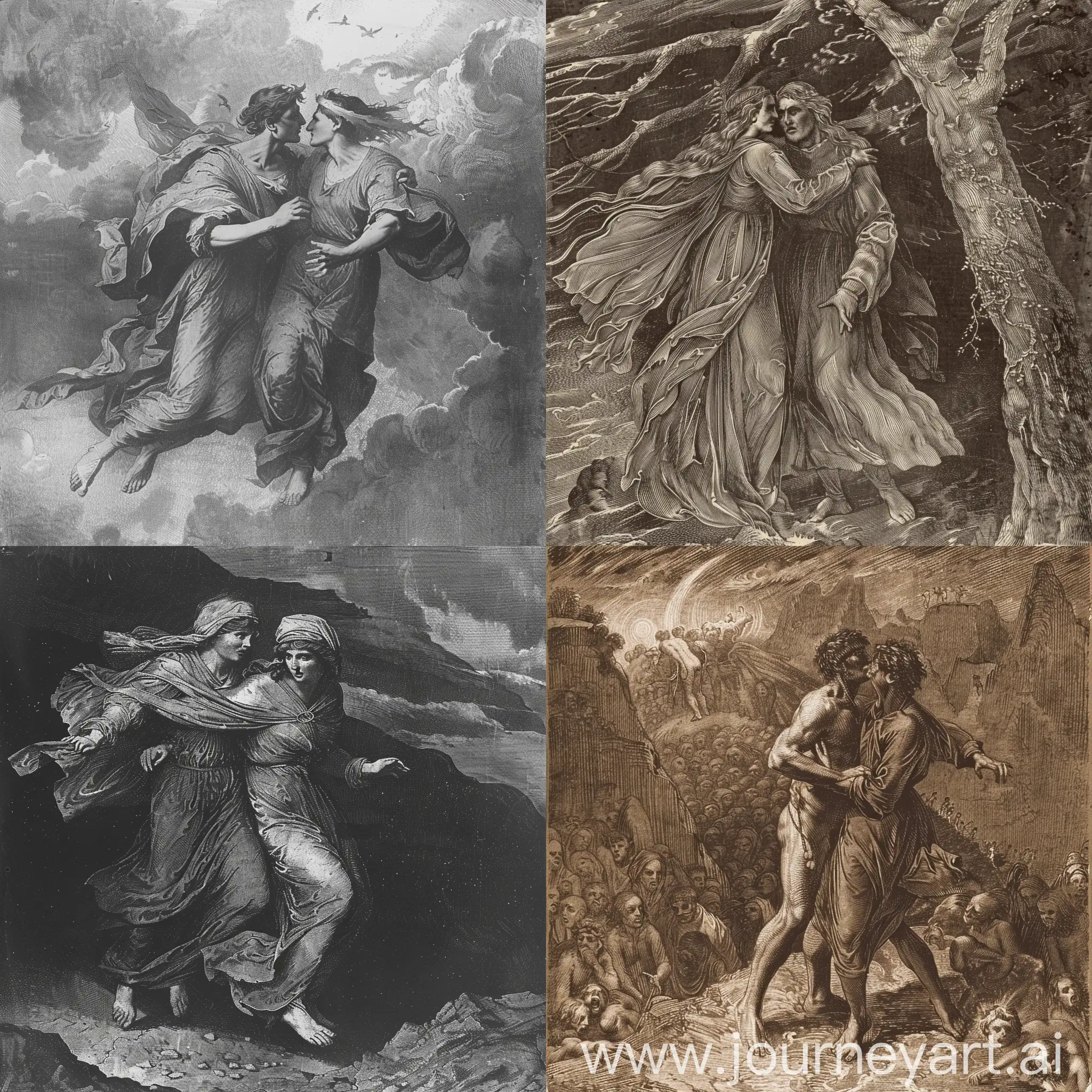 Tragic-Lovers-Paiolo-and-Francesca-in-Dantes-Inferno-Windswept-Eternal-Punishment