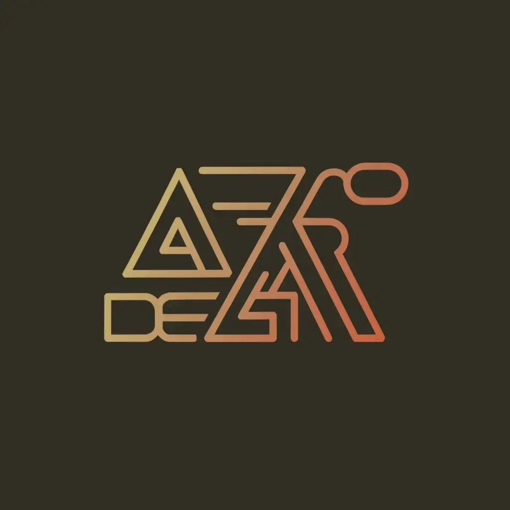 a logo design,with the text "AZAR", main symbol:COPPER CABLE,Moderate,clear background