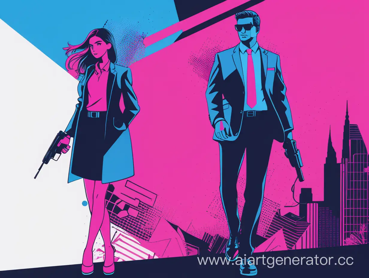 BlackBluePink-Special-Agents-Screensaver-with-Guy-and-Girl