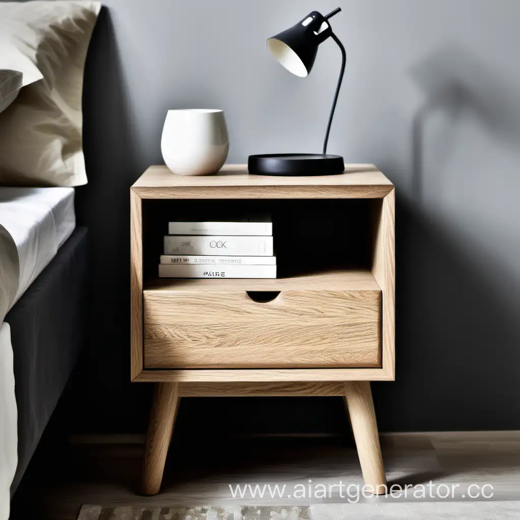 Oak-Bedside-Table-Without-Legs