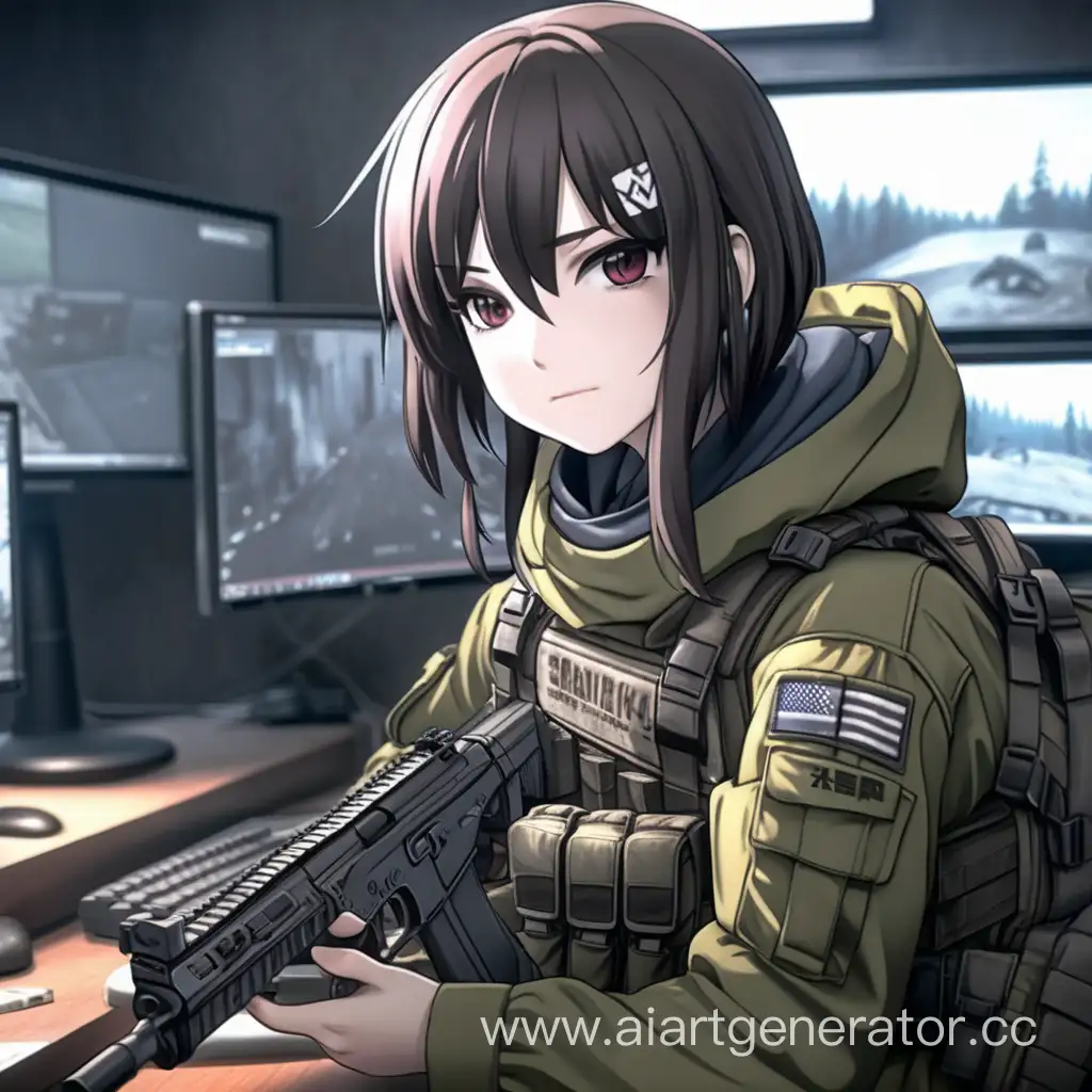 Adventurous-Anime-Girl-Engages-in-Intense-Escape-from-Tarkov-Gameplay