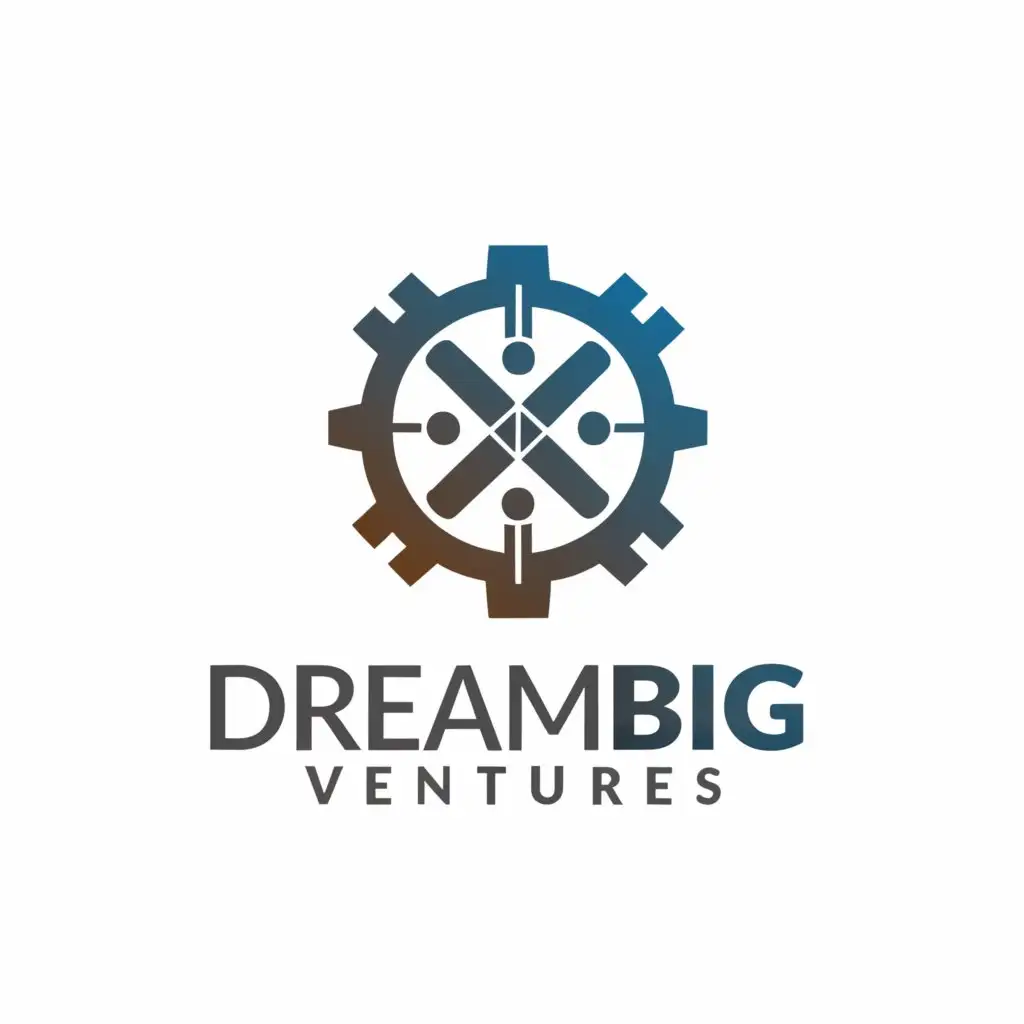 a logo design,with the text "DreamBig Ventures", main symbol:astronomy, Mechatronics, Robots, AI, Textile, Bionics,complex,be used in Technology industry,clear background
