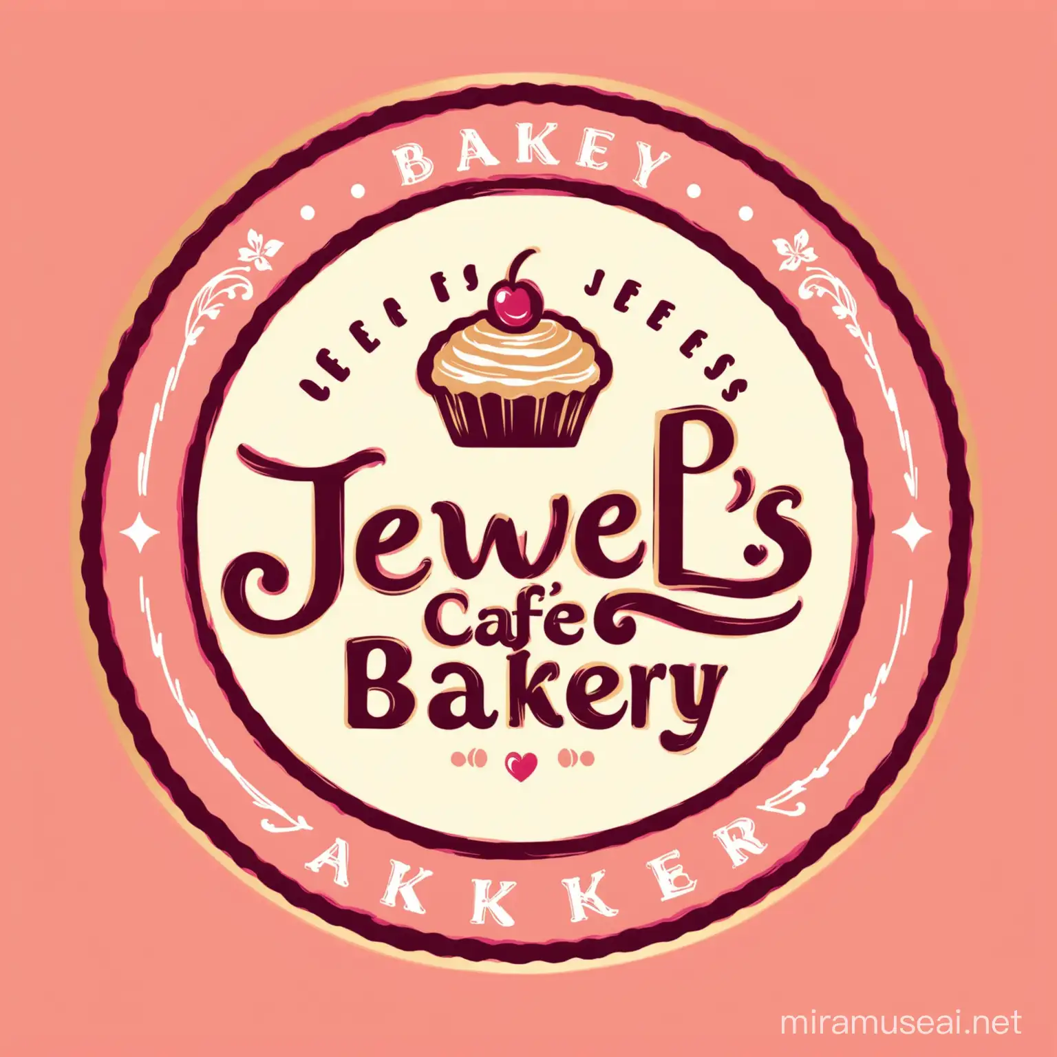 Colorful Bakery Logo with Jewel Theme