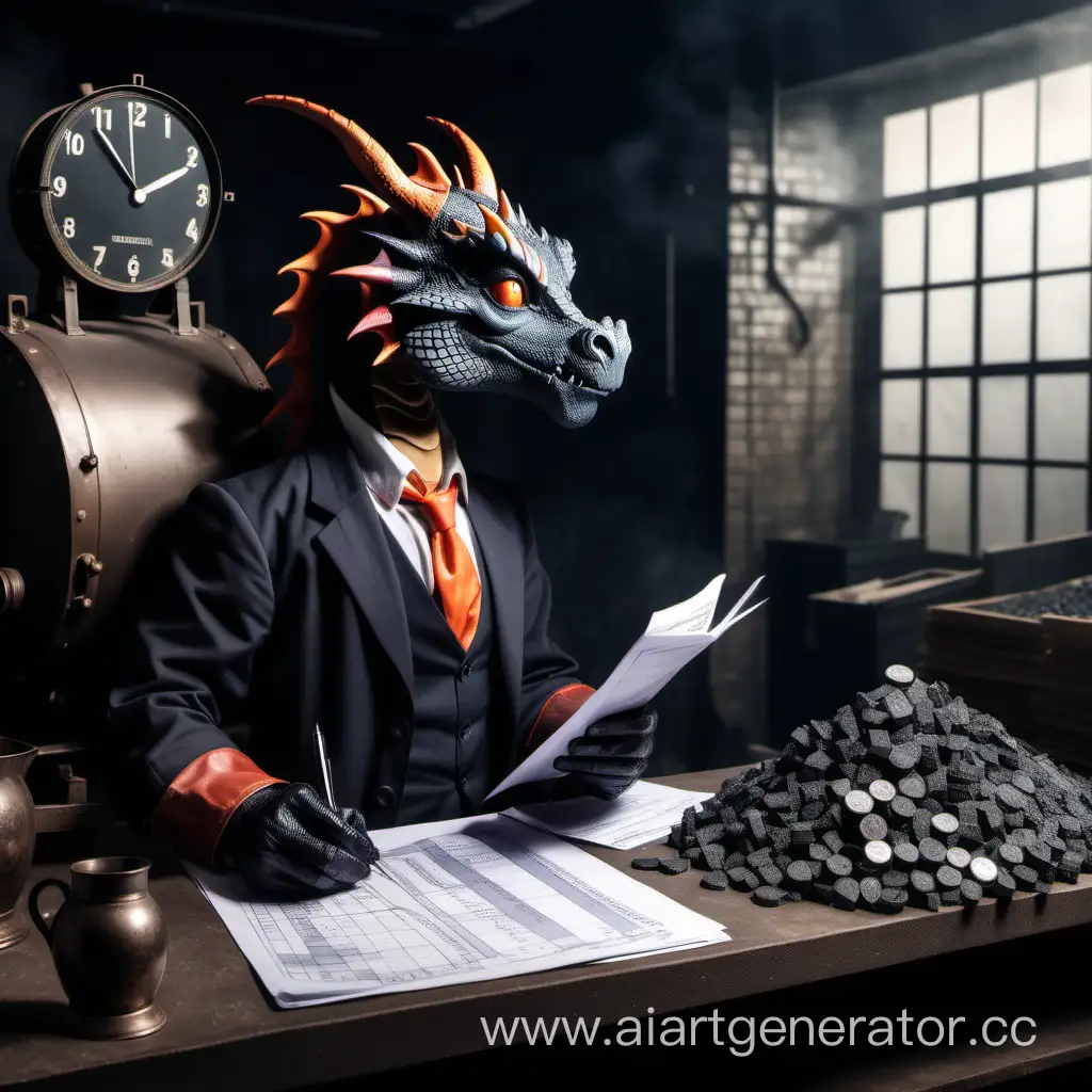 Calculating-Dragon-Accountant-Determines-Boiler-Room-Stoker-Salaries
