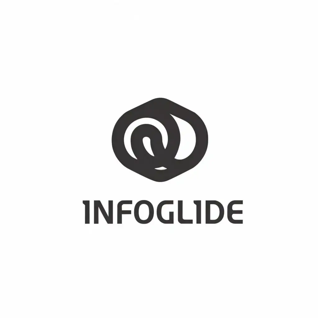 a logo design, with the text "infoGlide", main symbol: rock, Moderate, be used in Animals Pets industry, clear background