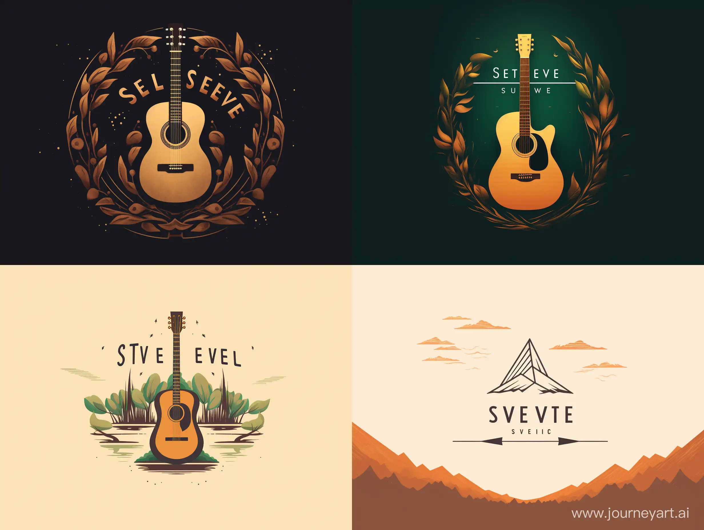 Acoustic-Guitar-and-Ukulele-Tutorials-SteevenFOLK-Logo-Design