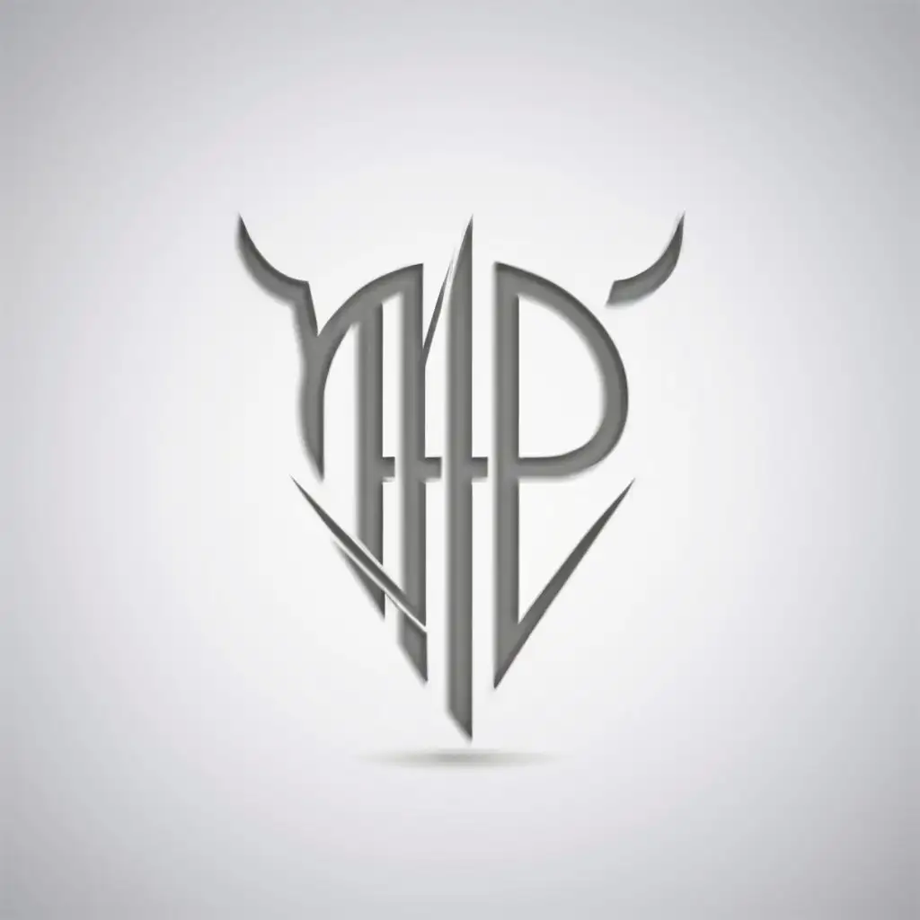 LOGO-Design-for-MP-Devils-Alphabet-Symbol-in-Silver-on-a-Moderate-Background