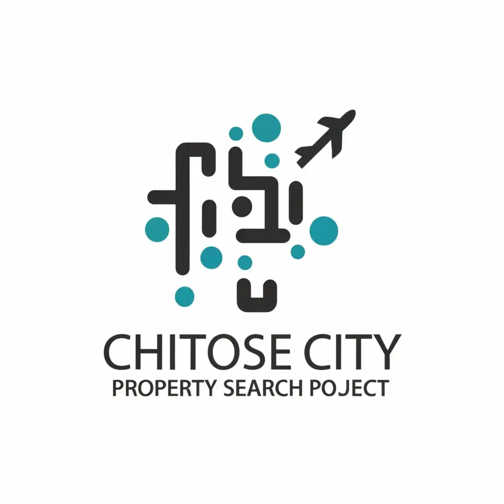 LOGO-Design-For-Chitose-CITY-Property-Search-Innovative-Microchip-Airplane-Symbol-for-Travel-Industry