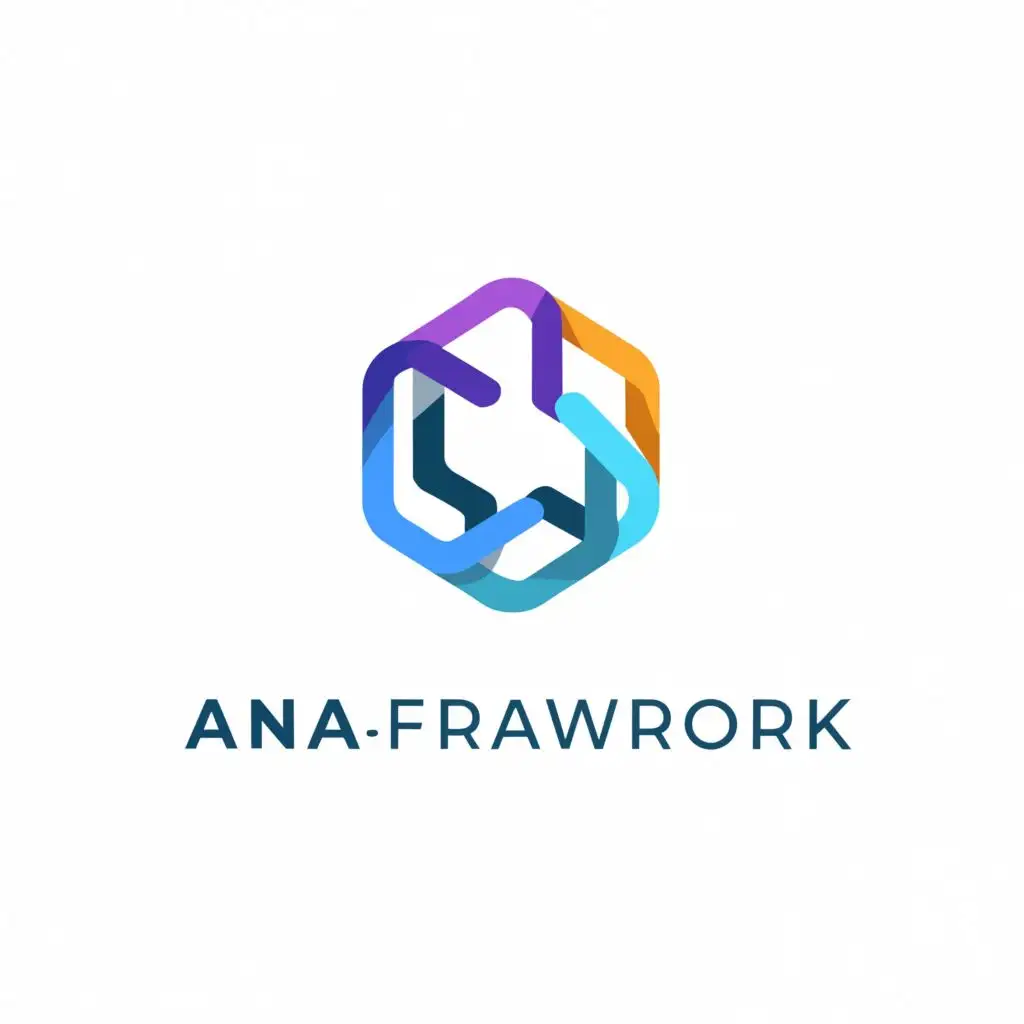 a logo design,with the text "ana-framework", main symbol:web application to run CI/CD pipelines with white background and blue colors only , put the CI/CD form, be used in Technology industry