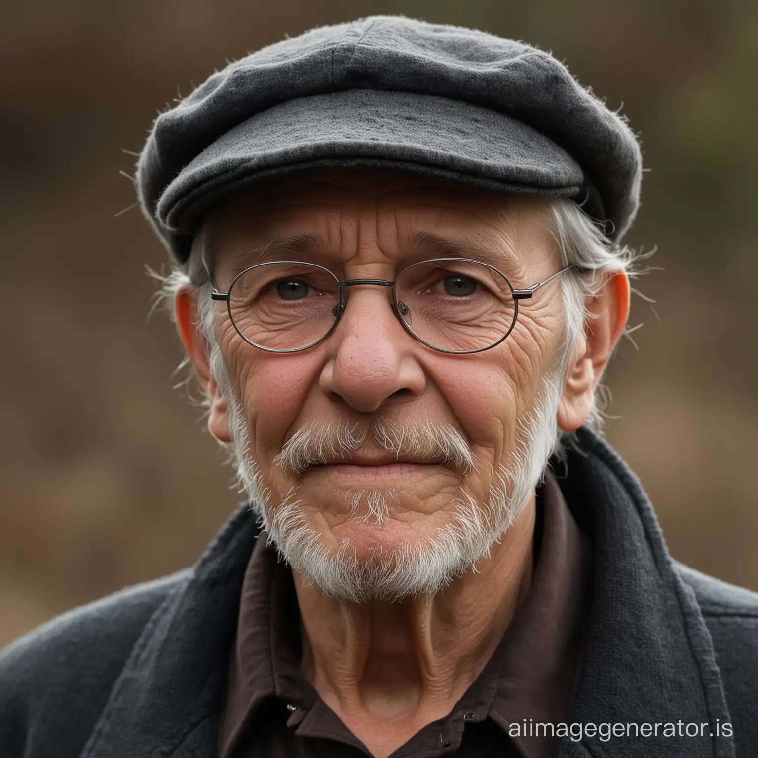 Wisened-Elderly-Man-Contemplating-Life-Amidst-Natures-Serenity