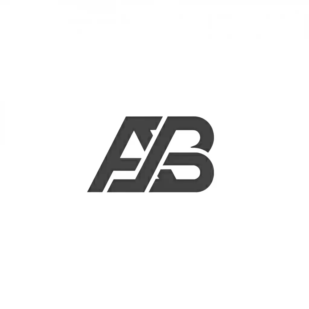 a logo design,with the text "Alpha bussin", main symbol:AB,Moderate,clear background