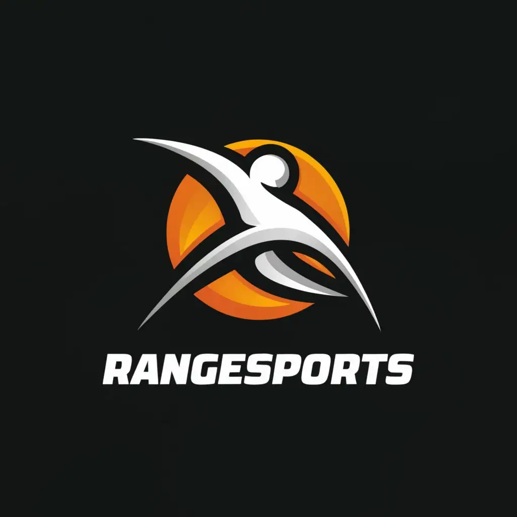 a logo design,with the text "RangeSports", main symbol:Sports,Moderate,be used in Sports Fitness industry,clear background