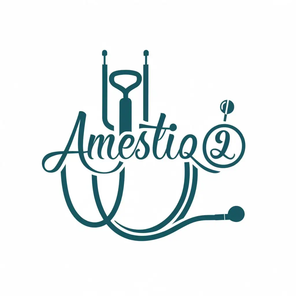a logo design,with the text "anestiq", main symbol:anestic doctor hospital clinic,Moderate,be used in Medical Dental industry,clear background