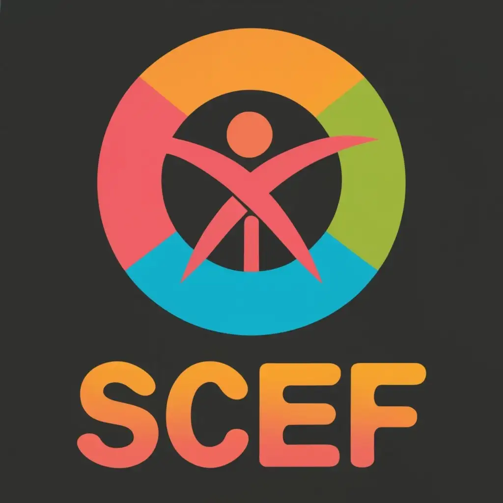 logo, child, with the text "Safety for Child Empowerment Foundation (SCEF)", typography, be used in Nonprofit industry
