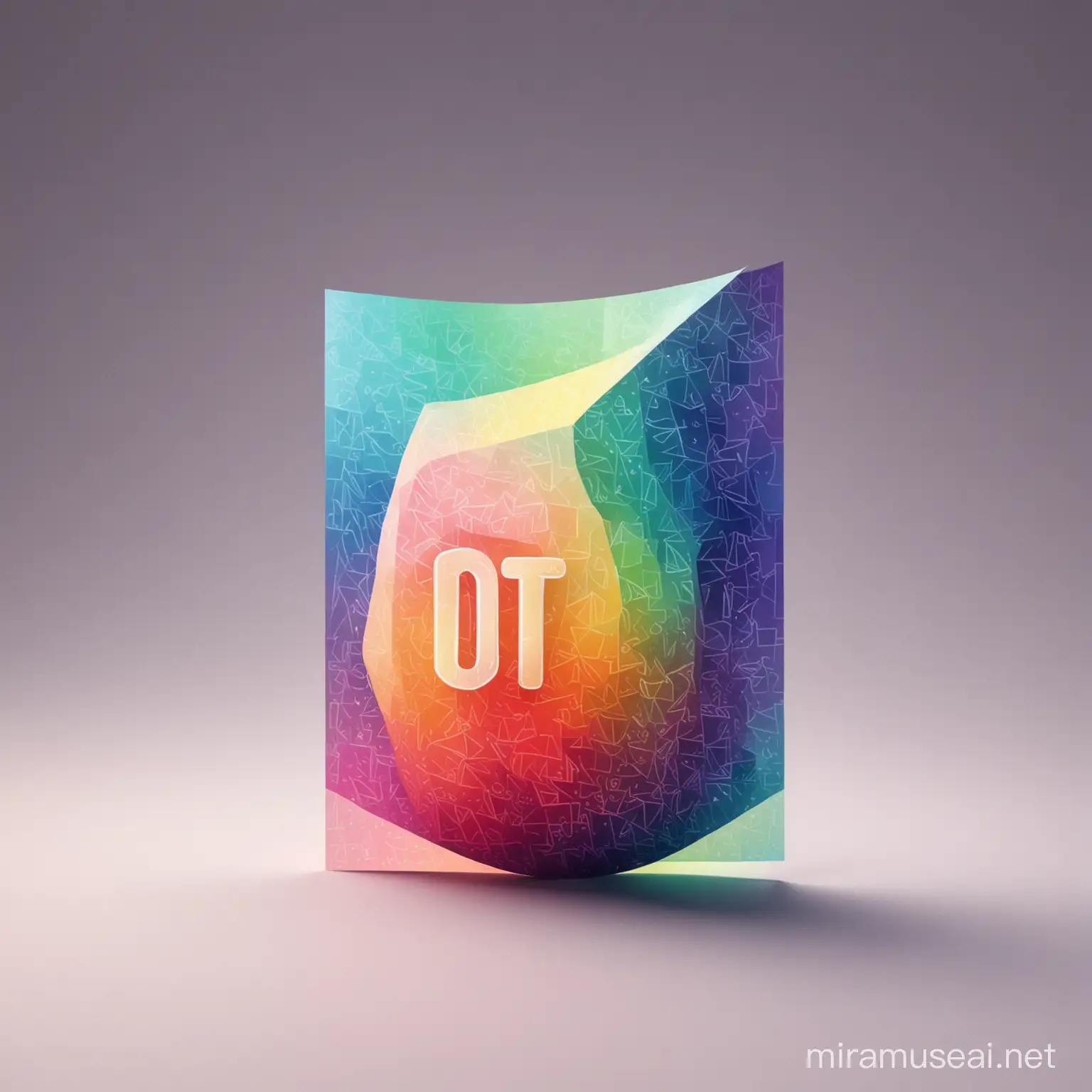 Gradient Background with DTF Print Elements